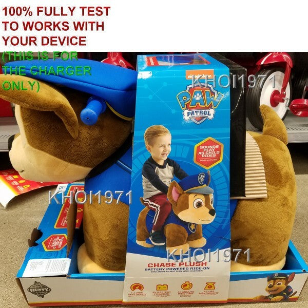 Load image into Gallery viewer, 6V AC Wall Charger Adapter for Huffy PAW Patrol Chase Deluxe Ride-On Toy
