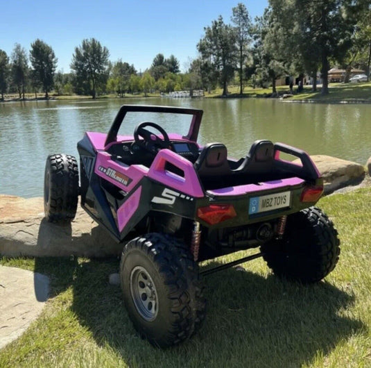 24V Touchscreen Clash Ride On Pink Buggy UTV - Can Am Style - All Terrain Power Wheels