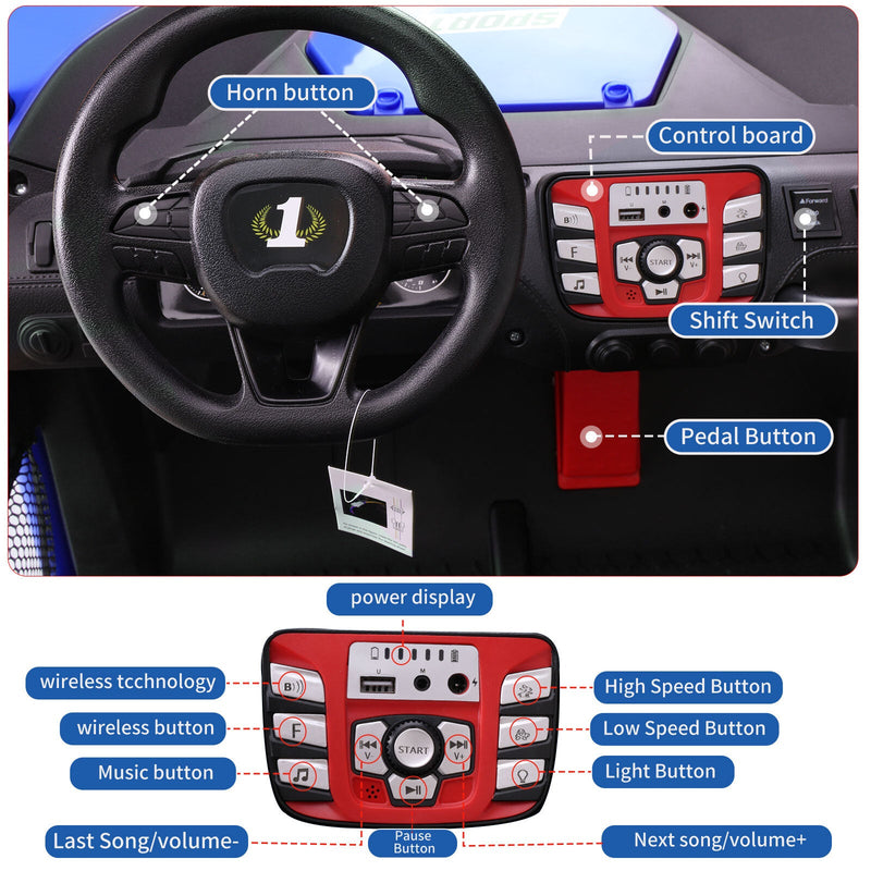 Load image into Gallery viewer, 24V Kids 2-Seater Electric Ride-On UTV Truck with 4WD and 320W Motor, Remote Control
