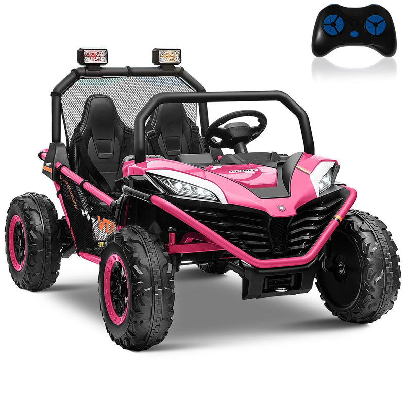 Load image into Gallery viewer, 24V Kids 2-Seater Ride-On UTV Truck with 300W Motor, Remote Control, and EVA Tires - Pink
