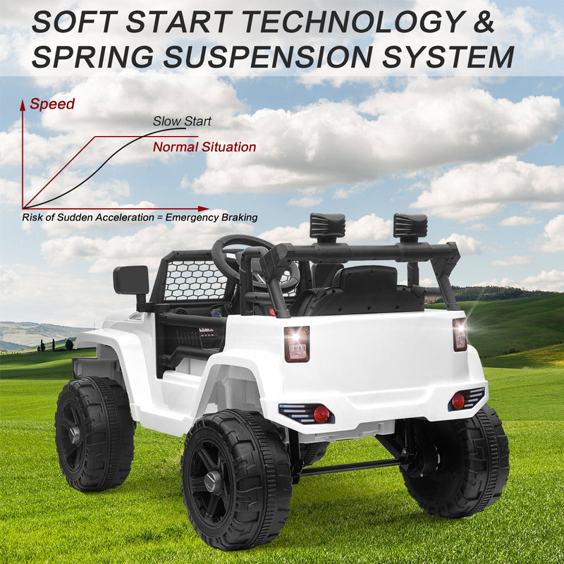 Load image into Gallery viewer, 12V Kids Ride-On Truck with Remote Control, Power Wheels, and LED Lights
