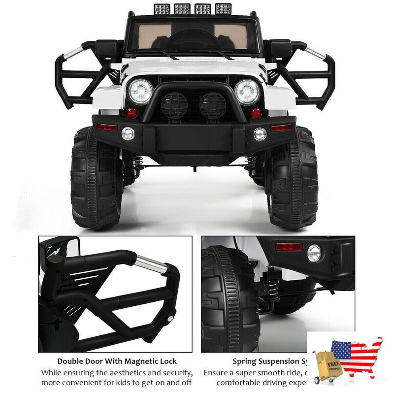 Load image into Gallery viewer, 12V Kids Ride-On Toy Truck with LED Lights
