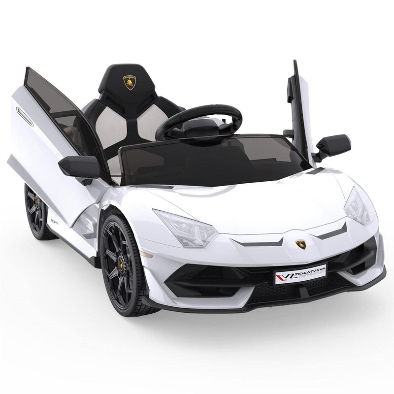 Load image into Gallery viewer, 12V Battery-Powered Ride-On Toy for Kids with LED Headlights and Hydraulic Doors
