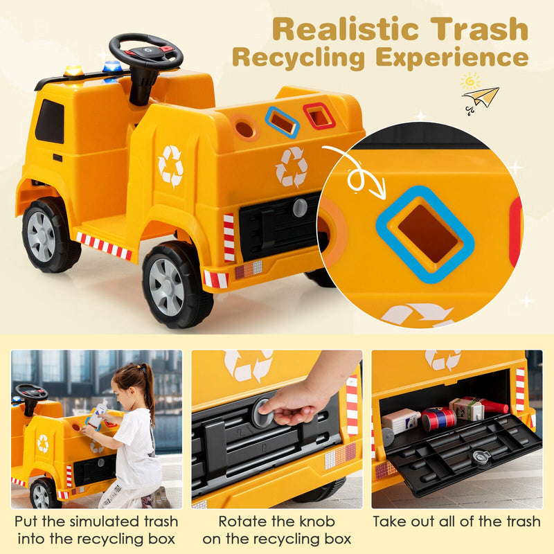 Load image into Gallery viewer, Interactive 12V Electric Recycling Garbage Truck Toy with Remote Control and Accessories
