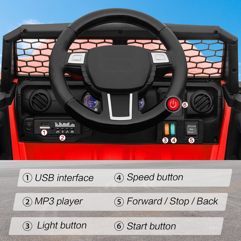 Load image into Gallery viewer, 12V Kids Ride-On Truck with Remote Control, Power Wheels, and LED Lights
