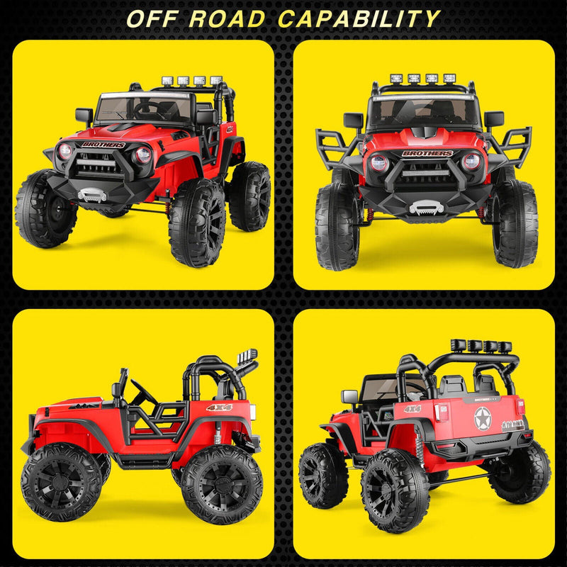 Load image into Gallery viewer, Electric 2 Seater Kids Ride On Truck with Remote Control and Powerful 200W Motors - 3 Speed Options and Long-Lasting Battery
