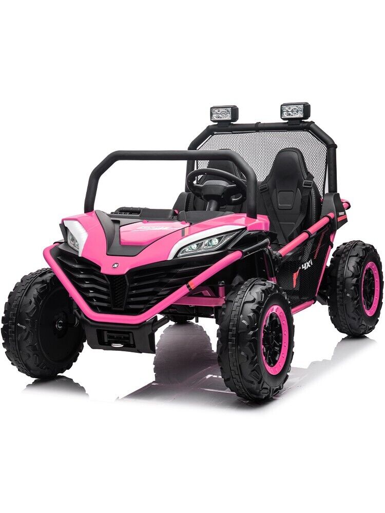 Load image into Gallery viewer, 24V Kids 2-Seater Pink Ride-On UTV Toy with 400W Motor, Metal Frame, and EVA Wheels
