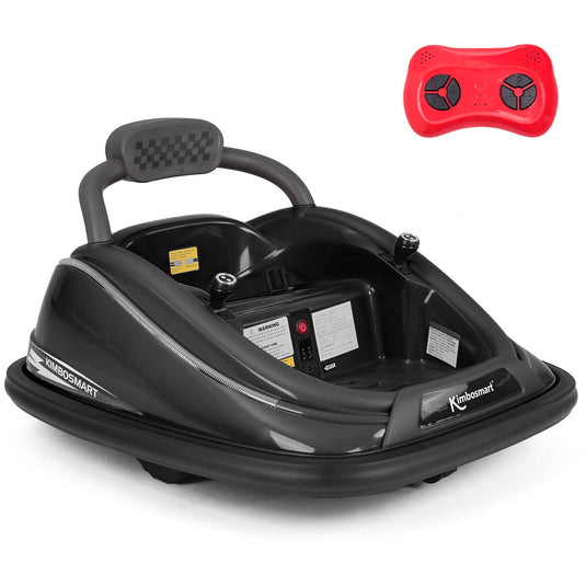 Kimbosmart Electric Bumper Car for Kids - Remote Controlled 360° Spin Ride-On