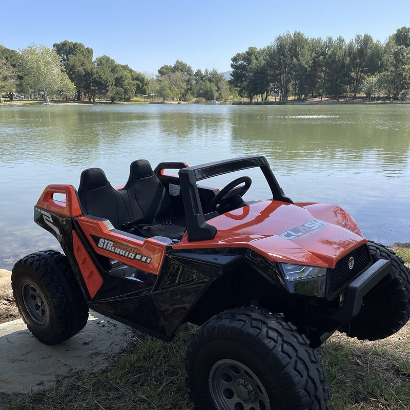 Load image into Gallery viewer, 24V Touchscreen Clash Ride-On Mega Buggy - UTV Adventure Vehicle for Two - Razor UTV Inspired - Off-Road All-Terrain Fun Machine - Can-Am Style
