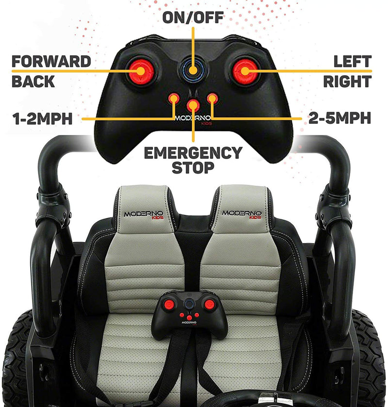 Load image into Gallery viewer, 12V 2 Seater Children&#39;s Ride-On Jeep Truck - 2 High-Performance Motors, Illumination, Rubber Wheels + Remote Control
