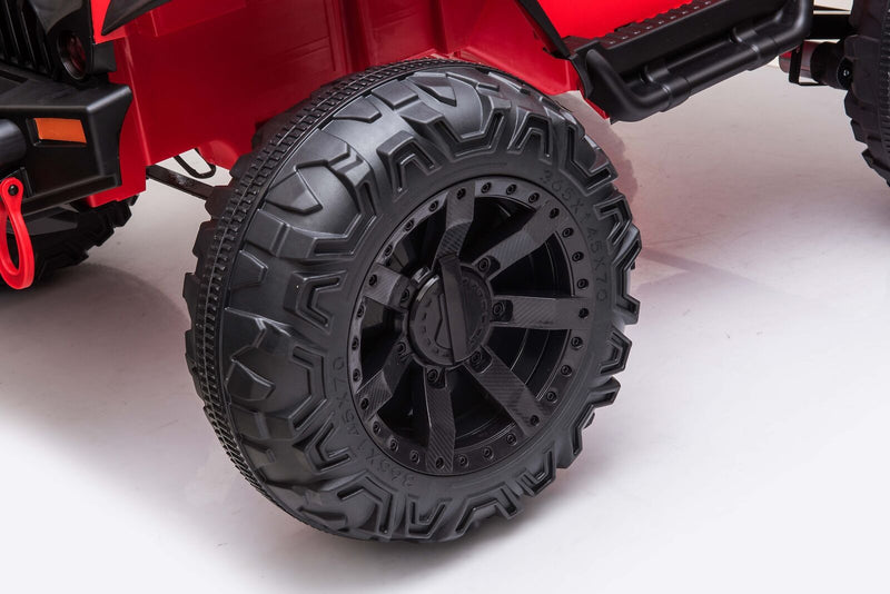 Load image into Gallery viewer, JEEP Dual Control Kids Electric Ride-On Car with Foot Pedal, LED Lights, Music Player, USB, Bluetooth
