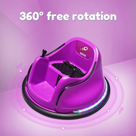 Electric Bumper Car Ride-On Toy for Kids 1.5-6 Years Old - 66lbs Weight Capacity