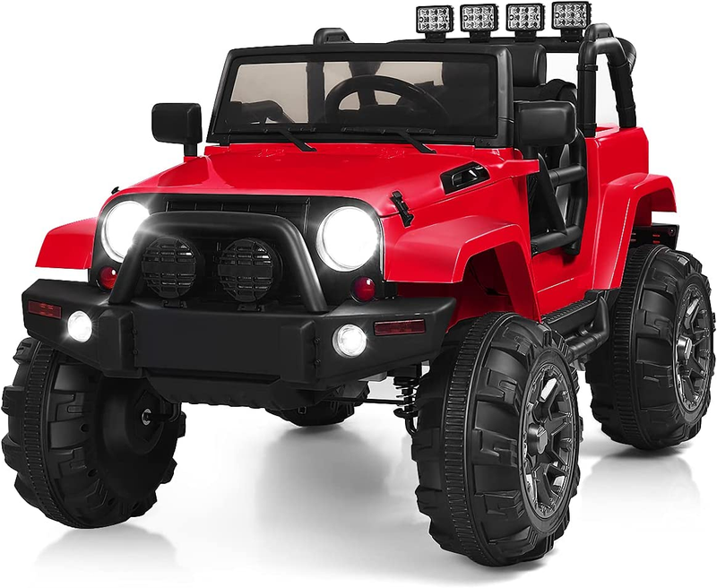 Load image into Gallery viewer, 12V Electric Jeep Ride-On Car with Parental Remote Control and MP3 Player for Kids
