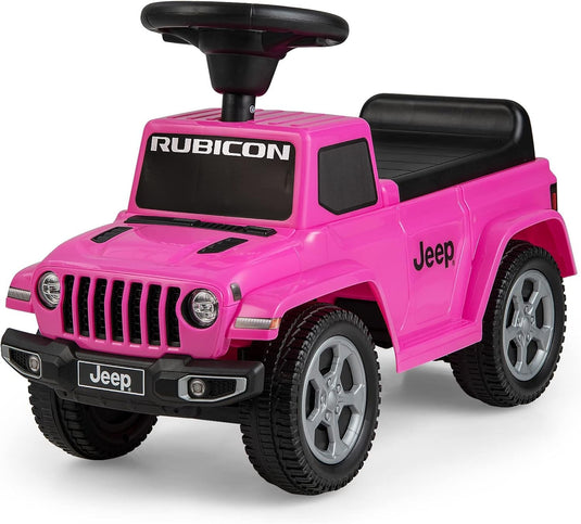 Licensed Jeep Foot-to-Floor Toddler Ride-On Push Car with Engine Sound