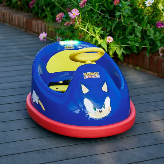 Rev up the Fun with Sonic's Electric Bumper Car: 2 Speeds and 360-Degree Turns for Kids!