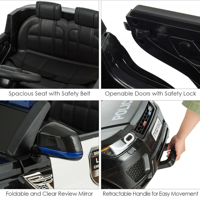 Load image into Gallery viewer, Electric Bluetooth Ride On Police Car for Kids with Remote Control - 12V
