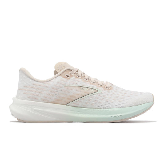 Women's Brooks Hyperion, Crystal Grey/Blue Glass/White, 6 B Medium - Skoutley Outdoors LLC