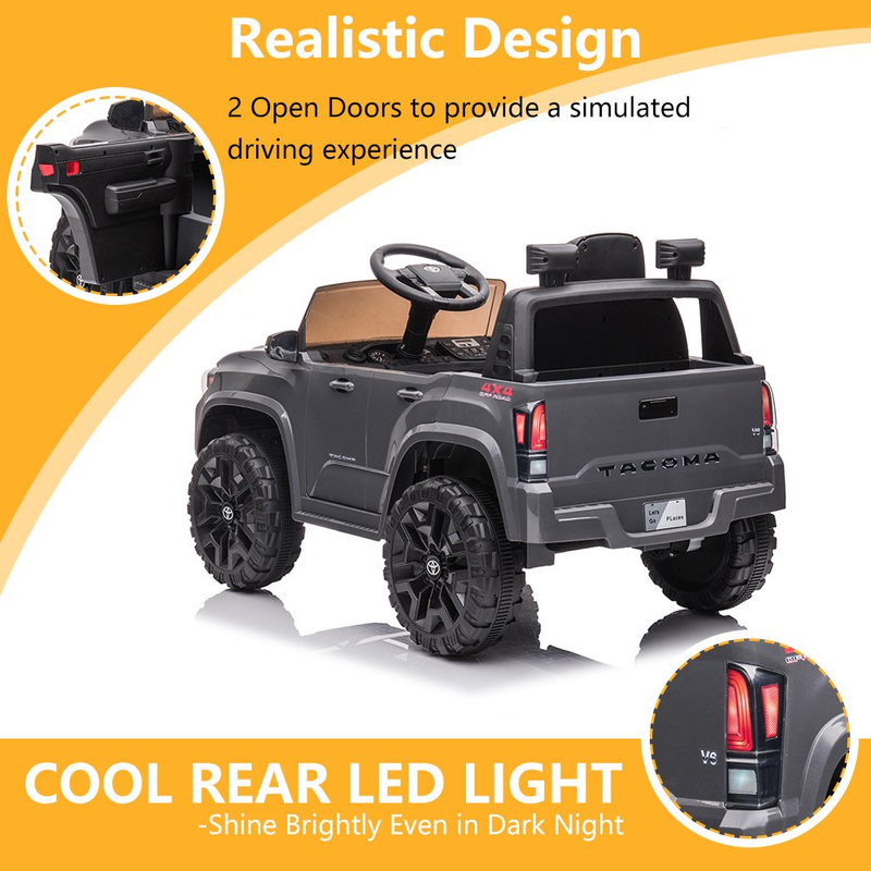 Load image into Gallery viewer, 12V Powered Ride on Toy Cars for Boys - Toyota Tacoma Style with Remote Control
