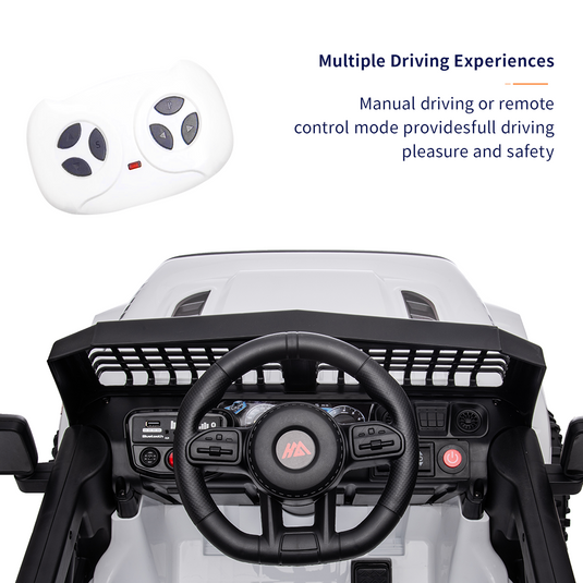 Electric 4-Wheel Kids Ride-On Car with Remote Control - 12V Battery Powered