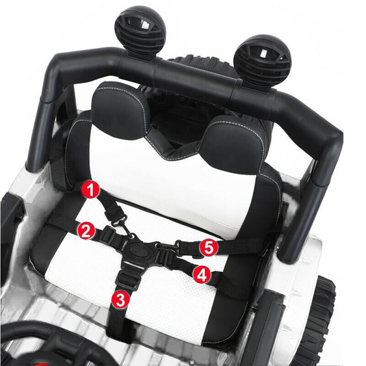 Electric 4-Wheel Kids Ride-On Car with Remote Control - 12V Battery Powered