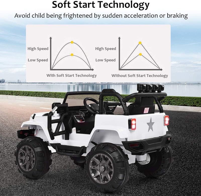 Load image into Gallery viewer, 12V Electric Jeep Ride-On Car with Parental Remote Control and MP3 Player for Kids
