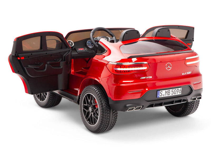 Load image into Gallery viewer, 12V Power Mercedes GLC63S 2 SEAT Children&#39;s Electric Ride-on Car with Wheels
