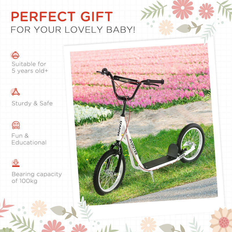 Load image into Gallery viewer, Youth Kick Scooter for Kids 5+ with 16&quot; Wheels and Adjustable Handlebar
