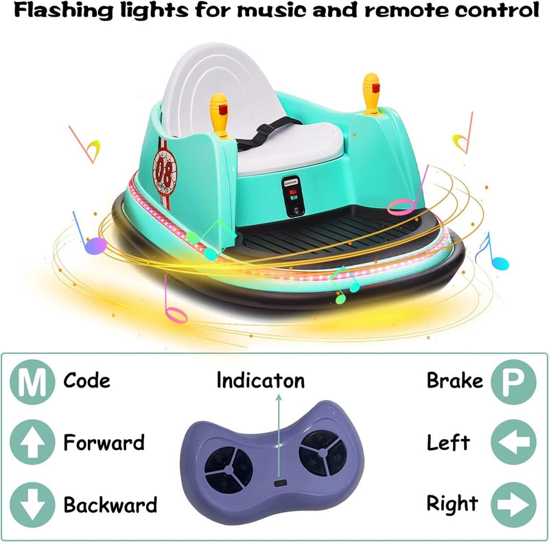 Load image into Gallery viewer, 6V Electric Ride-On Bumper Car with Remote Control for Kids and Toddlers
