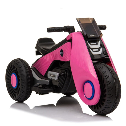 Fun and Stylish Pink Electric Motorcycle for Kids with USB Music - Perfect Birthday Gift for Girls!