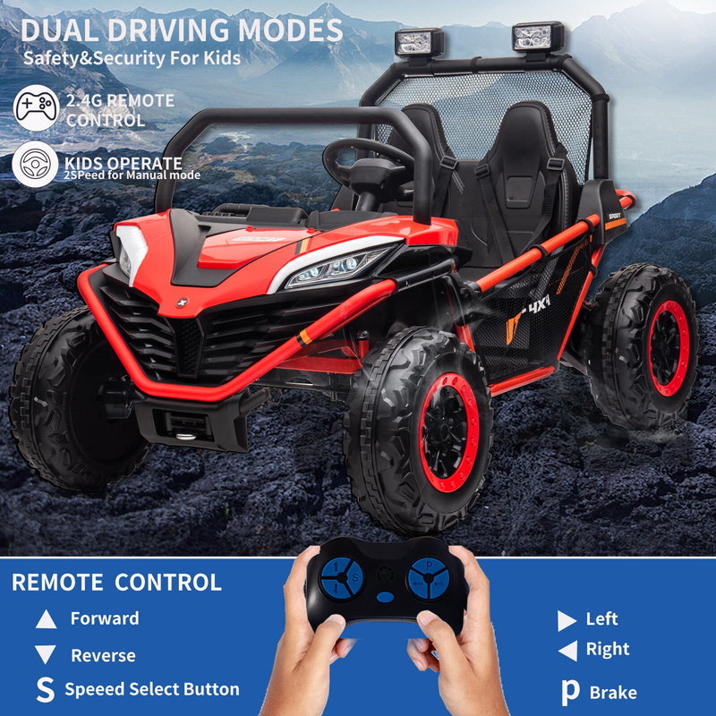 Load image into Gallery viewer, 24V Kids 2-Seater Electric Ride-On UTV Truck with 4WD and 320W Motor, Remote Control

