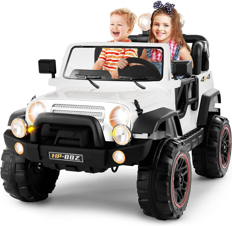 Load image into Gallery viewer, 2 Seater Electric Ride-on Truck with Car Cover and Parental Remote Control - 12V Kids Vehicle
