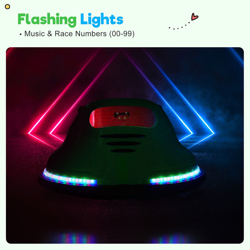 Load image into Gallery viewer, 12V Electric Bumper Car with Remote Control and Flashing Lights - Perfect for Riding Fun!
