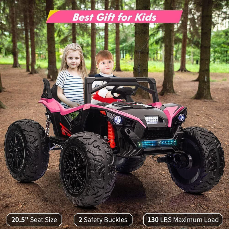 Load image into Gallery viewer, 24V 2 Seater Electric UTV with Remote Control Steering 4x4 Off-Road Vehicle Sound System LED Lights
