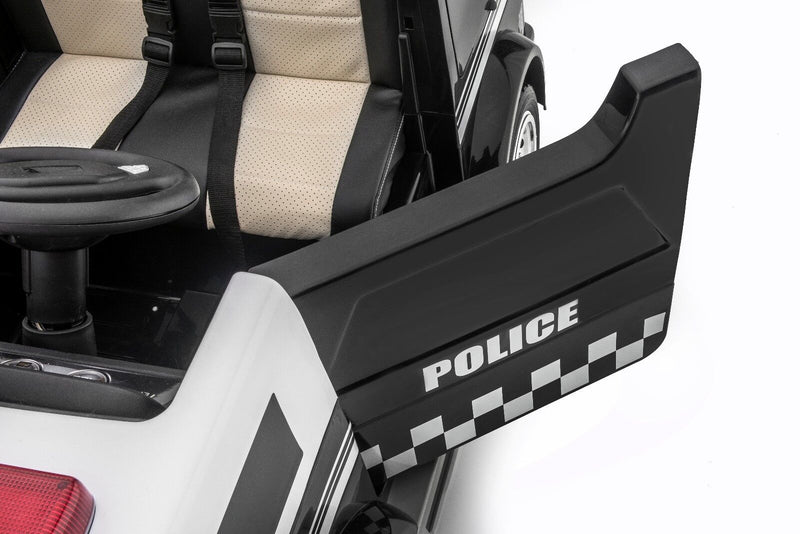 Load image into Gallery viewer, SUPERtrax® Large Truck Emergency Children&#39;s Ride On 4WD Law Enforcement Vehicle - Ebony.
