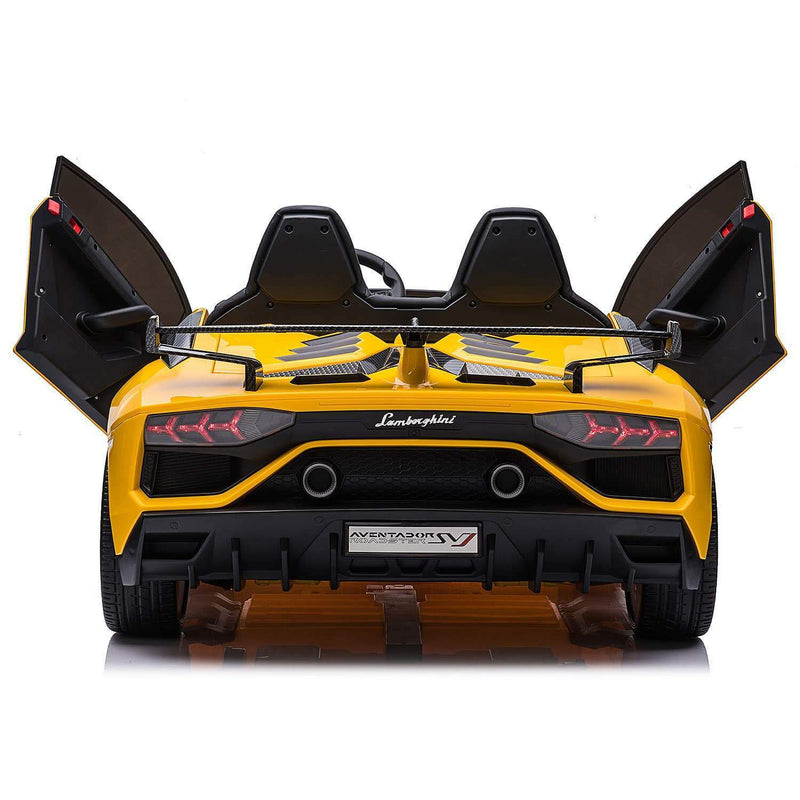 Load image into Gallery viewer, 24V 2 SEATS AUTHENTIC LAMBORGHINI AVENTADOR SVJ CHILDREN&#39;S RIDE-ON SPORTS VEHICLE, ILLUMINATION + REMOTE CONTROL
