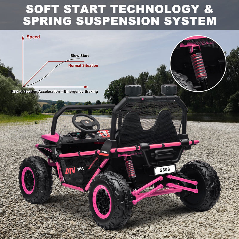 Load image into Gallery viewer, 24V Kids 2-Seater Electric Ride-On UTV Truck with 4WD and 320W Motor, Remote Control
