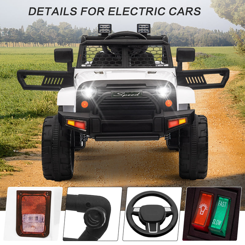 Load image into Gallery viewer, 12V Kids Ride-On Truck with Remote Control, Power Wheels, and LED Lights
