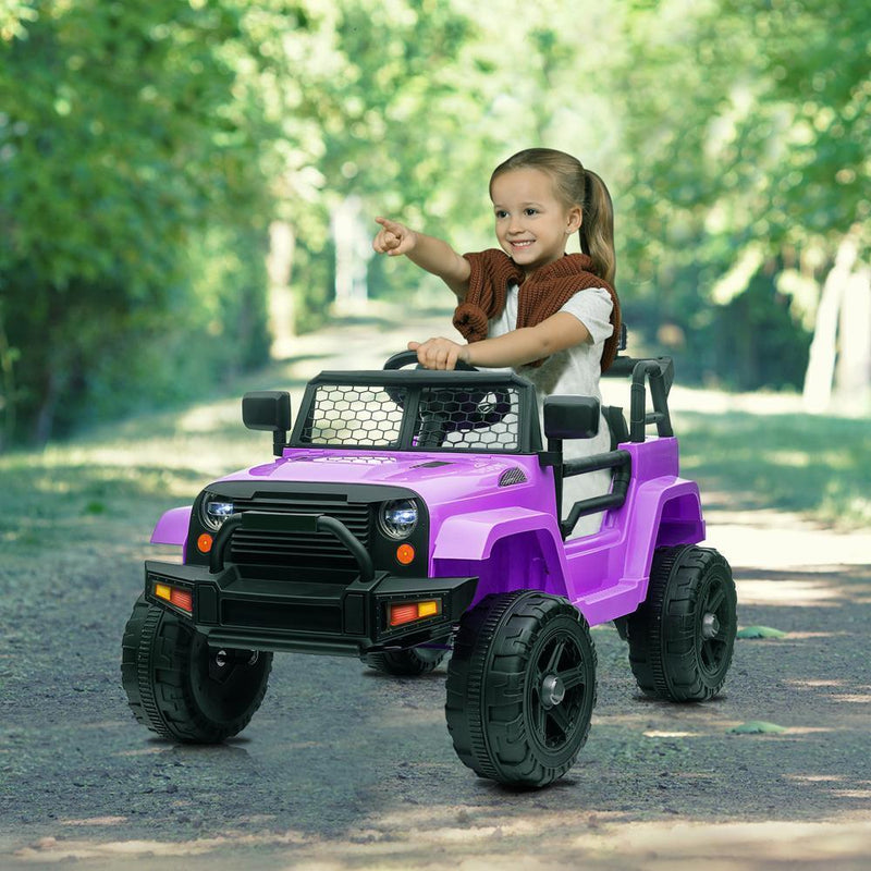 Load image into Gallery viewer, Electric Ride-On Car for Kids with Music, Lights, and Remote Control - Purple

