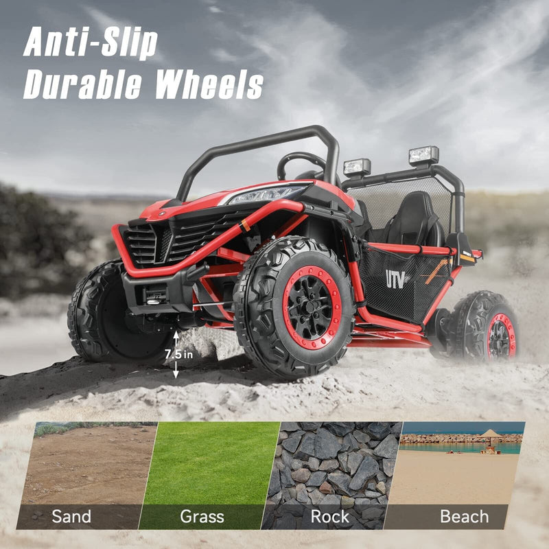 Load image into Gallery viewer, ELEMARA 2 Seater Kids&#39; Ride-on Car, 12V Battery-Powered Off-Road UTV Toy, 4 Wheel Drive
