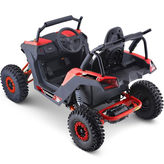 MotoTec Raider Children's Off-Road Quad 48v 1200w Full Suspension High-Powered Engine - Crimson ?