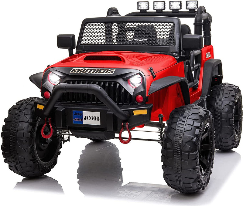 Load image into Gallery viewer, 12V Battery Powered Electric Ride On Car for Kids with 2 Seats - Red, 8.4
