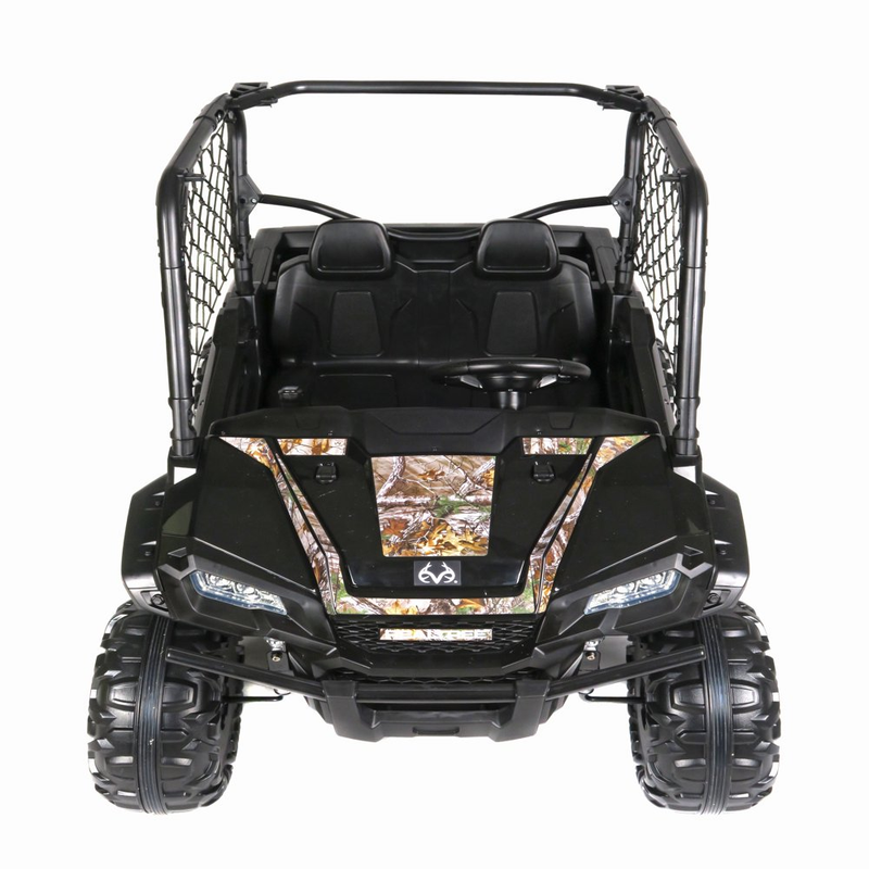 Load image into Gallery viewer, 24V Electric UTV for Two Riders with Large Storage Compartment Dual Drive Option - Jet Black
