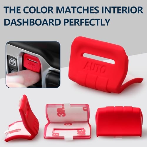 Load image into Gallery viewer, Red Window Button Cover Compatible with 2018-2025 Jeep Wrangler JL Unlimited Sahara Rubicon
