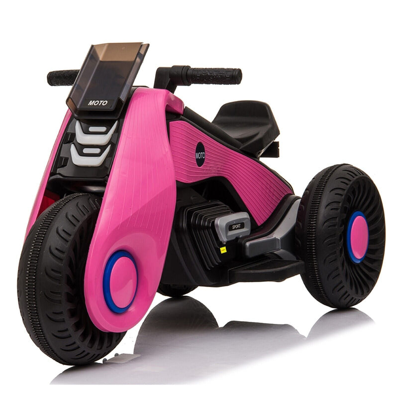 Load image into Gallery viewer, Fun and Stylish Pink Electric Motorcycle for Kids with USB Music - Perfect Birthday Gift for Girls!
