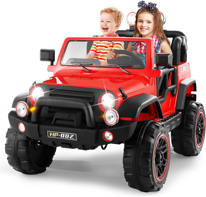 Load image into Gallery viewer, 2 Seater Electric Ride-on Truck with Car Cover and Parental Remote Control - 12V Kids Vehicle
