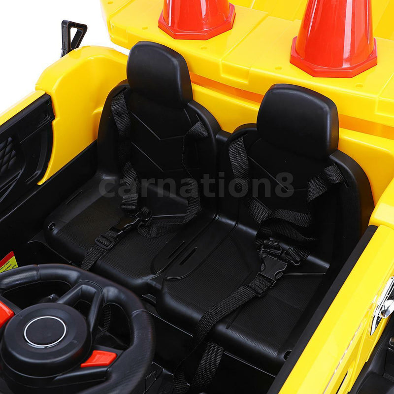 Load image into Gallery viewer, 12V Four-wheel Drive Construction Truck 2.4G Remote Control/App Control Children&#39;s Electric Ride On Vehicle
