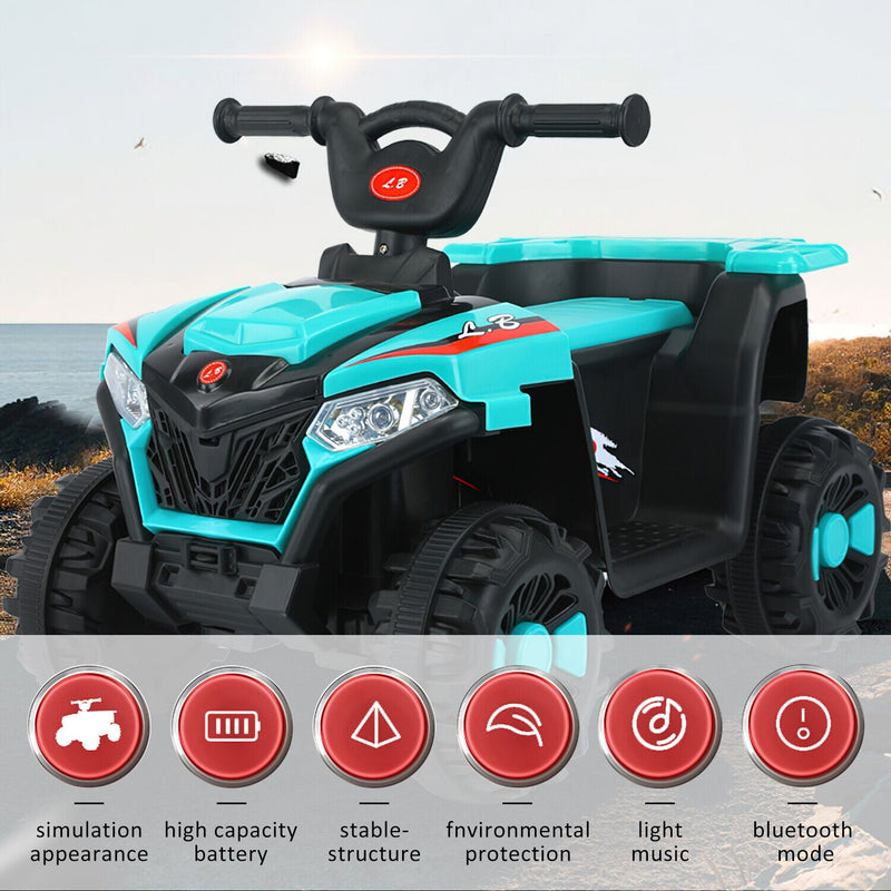 Load image into Gallery viewer, Electric ATV Ride-On Car with MP3 Player and LED Lights - 6V Battery Powered, 4-Wheeled Beach Cruiser
