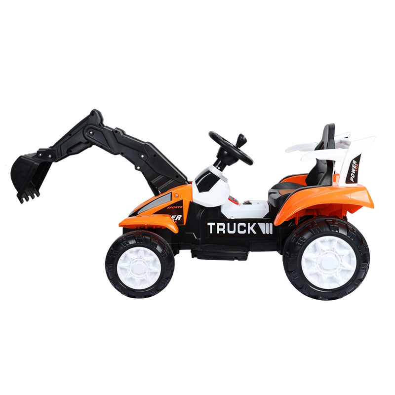 Load image into Gallery viewer, Battery-Powered Ride-On Excavator with Motorized Arm and Forward/Backward Movement
