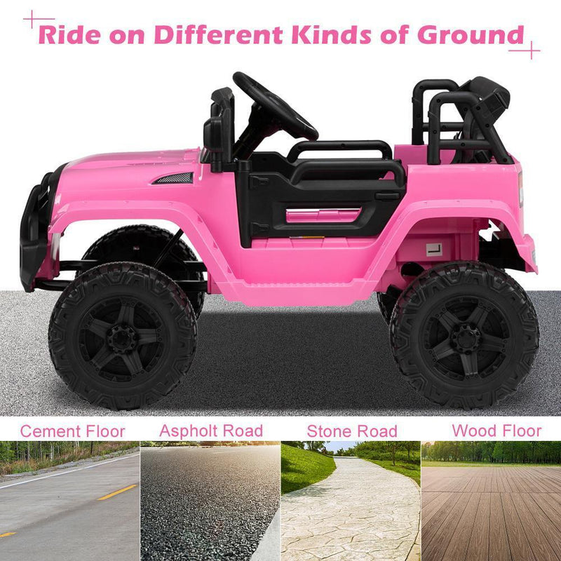 Load image into Gallery viewer, 12V Pink Ride On Car Truck for Girls with 3 Speed Modes - Perfect Gift for Kids
