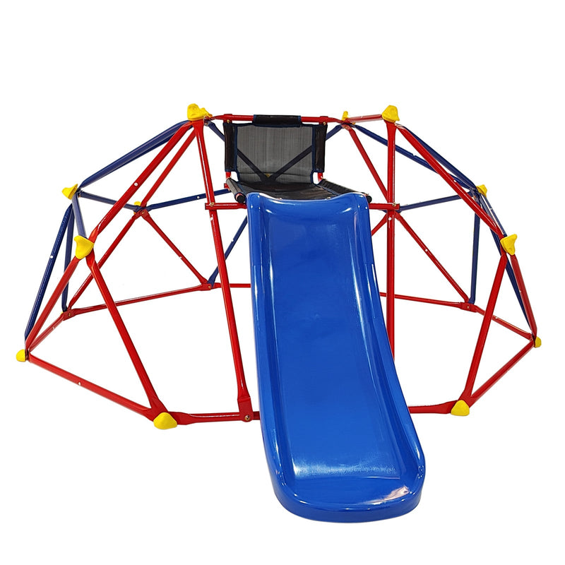 Load image into Gallery viewer, 6ft Dome Climber with 1.2m Slide and Blue Climbing Stones for Ages 3+
